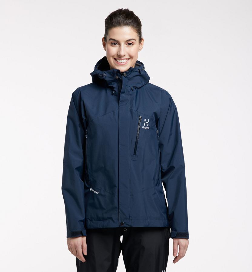 Haglöfs Womens Astral GTX Jacket Dark Blue New Zealand 53081HLAC